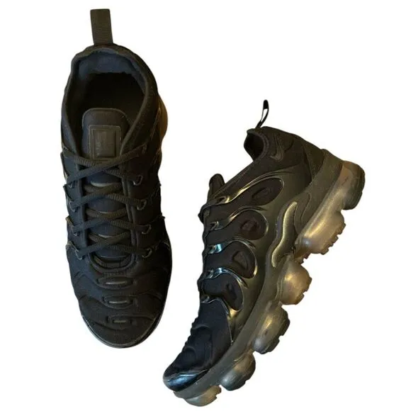 NIKE Air VaporMax Plus DH1063-001 Women's sz 8.5 Black Running Sneaker Shoes