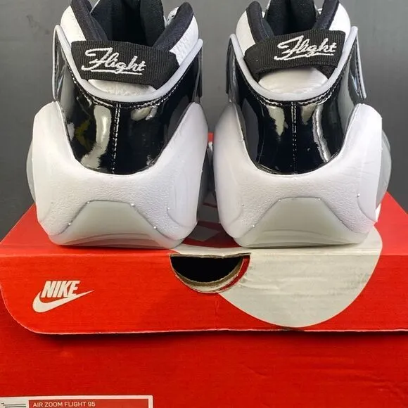 Nike Air Zoom Flight 95 'Black Patent' sneaker shoes mens size 9.5