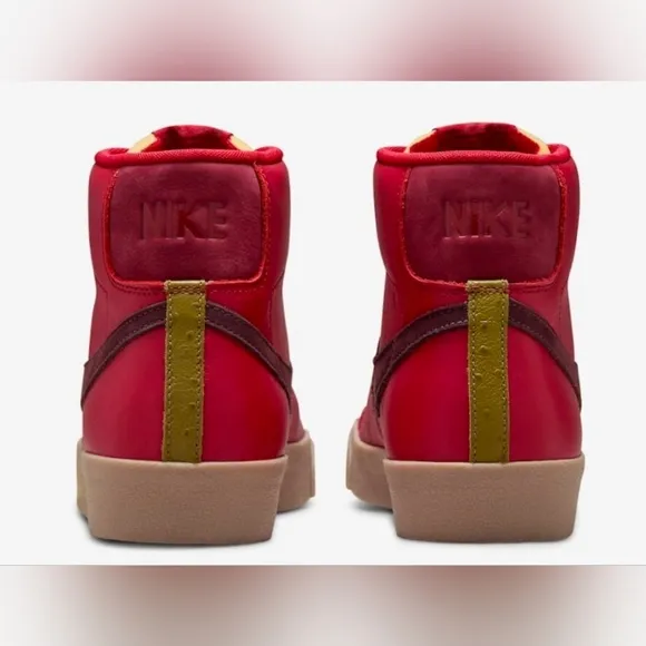 NIKE BLAZER MID '77 VNTG RETRO GYM RED &quot;LAYERS OF LOVE&quot; MEN'S SNEAKERS BOOTS