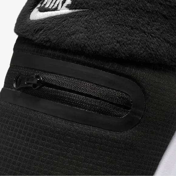 Nike Burrow NA Womens Slippers Size 8 Black White DJ3131-001 NWT