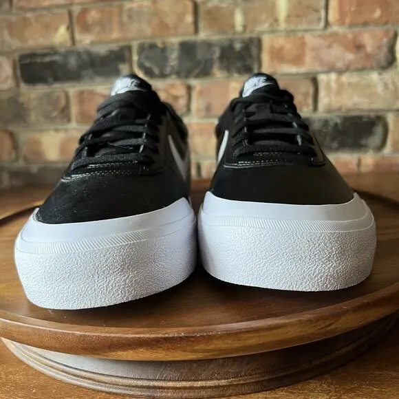 Nike Court Shot Leather Sneakers Shoes Black White FQ8146-002 Men's 9