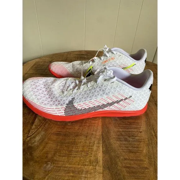 Nike‎ Cross Country Shoes Zoom Rival XC 5 White/Crimson Mens 15 CZ1795-102 New
