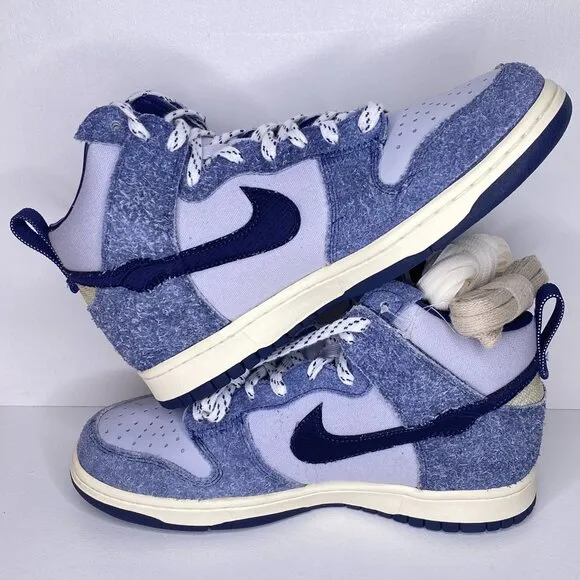 Nike Dunk Hi x Notre Shoes Mens Midnight Navy