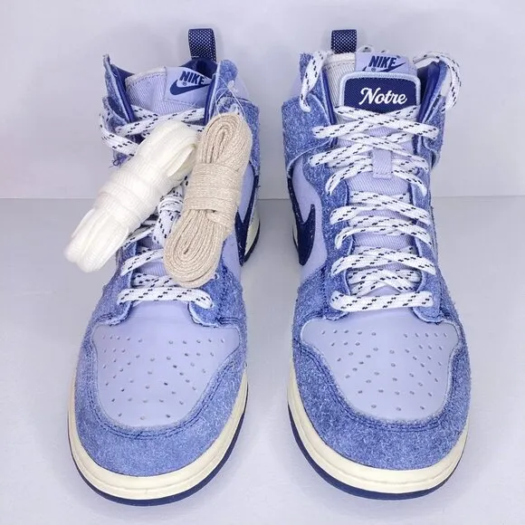 Nike Dunk Hi x Notre Shoes Mens Midnight Navy