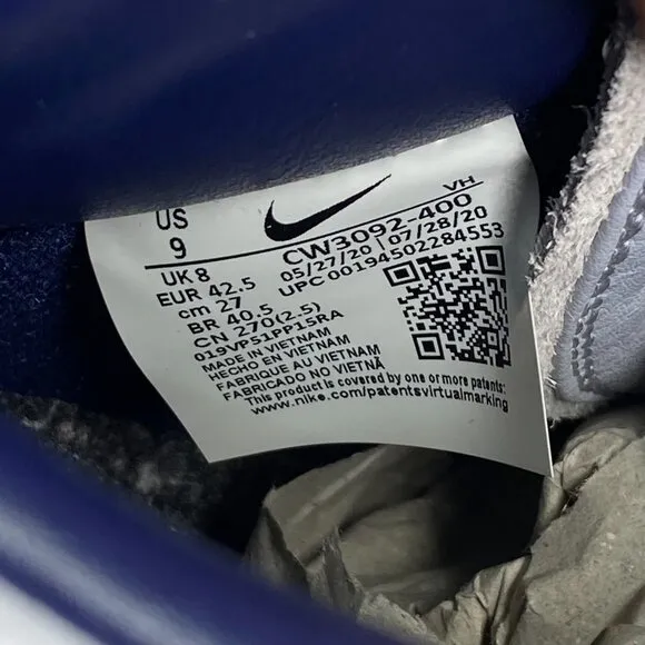 Nike Dunk Hi x Notre Shoes Mens Midnight Navy