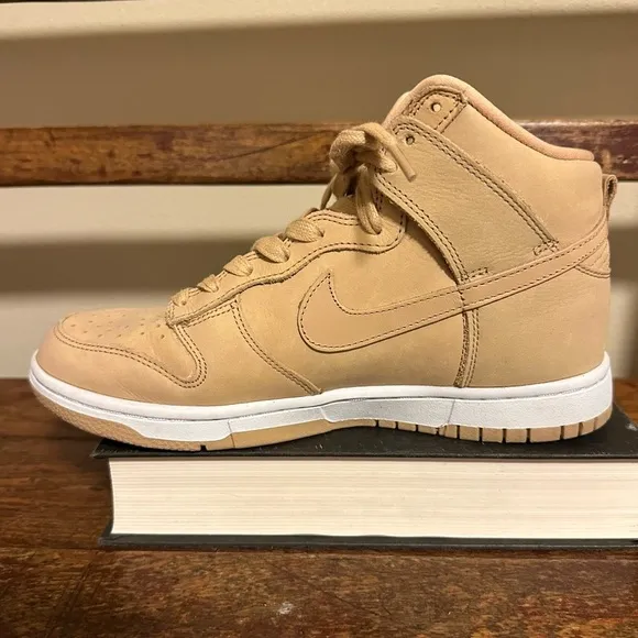 Nike Dunk High Premium High Top Basketball Sneakers Vachetta Tan Shoes