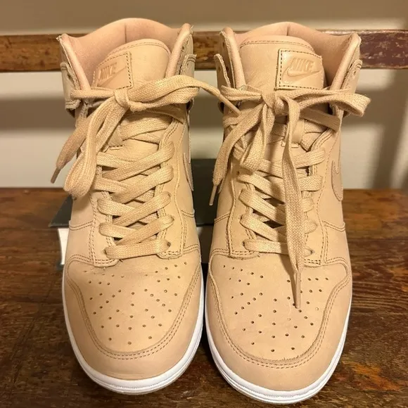 Nike Dunk High Premium High Top Basketball Sneakers Vachetta Tan Shoes