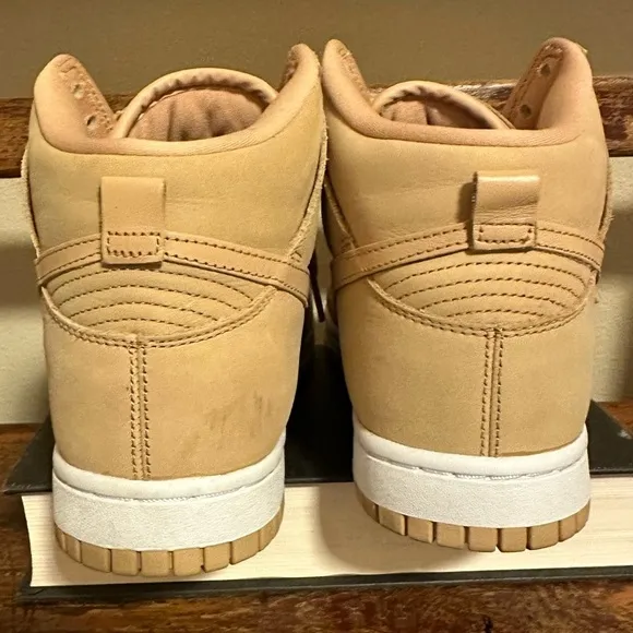 Nike Dunk High Premium High Top Basketball Sneakers Vachetta Tan Shoes