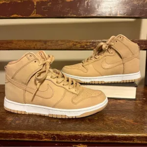 Nike Dunk High Premium High Top Basketball Sneakers Vachetta Tan Shoes