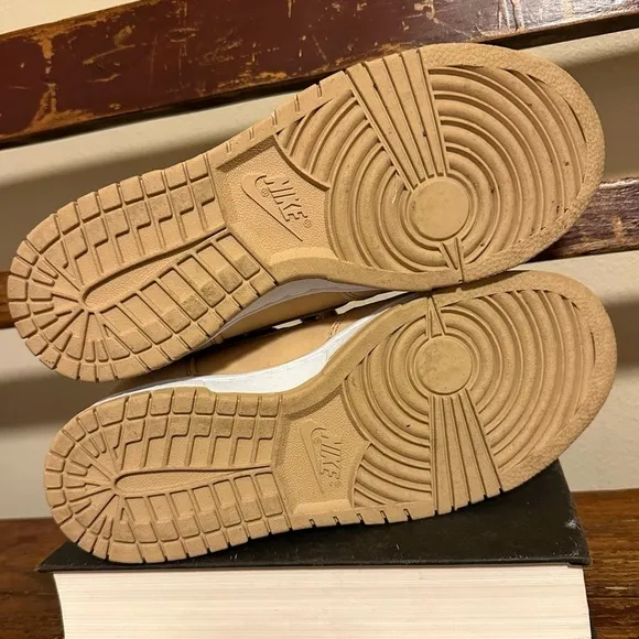 Nike Dunk High Premium High Top Basketball Sneakers Vachetta Tan Shoes
