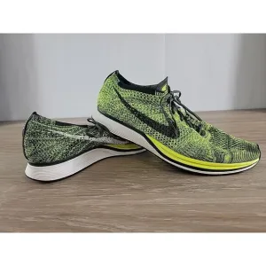 Nike Flyknit Racer 2016 Volt Sequoia‎ Green Black Mens US 11 UK 9 526628-731 Run
