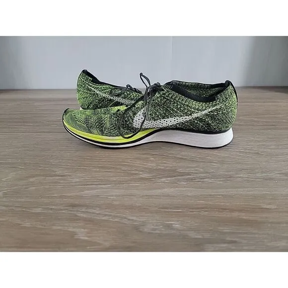 Nike Flyknit Racer 2016 Volt Sequoia‎ Green Black Mens US 11 UK 9 526628-731 Run