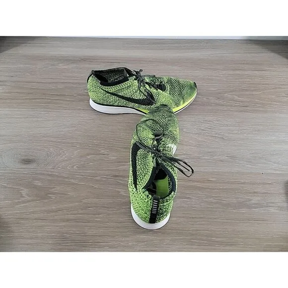 Nike Flyknit Racer 2016 Volt Sequoia‎ Green Black Mens US 11 UK 9 526628-731 Run