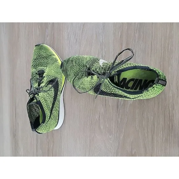 Nike Flyknit Racer 2016 Volt Sequoia‎ Green Black Mens US 11 UK 9 526628-731 Run