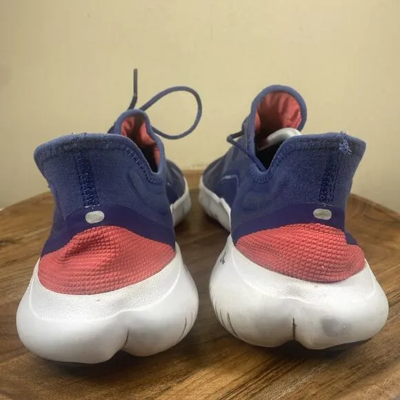 Nike Free RN 5.0 Mens Blue And Red Size 14 Athletic Running Shoes
