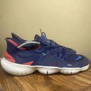 Nike Free RN 5.0 Mens Blue And Red Size 14 Athletic Running Shoes