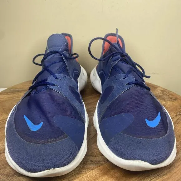 Nike Free RN 5.0 Mens Blue And Red Size 14 Athletic Running Shoes