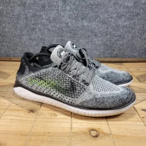 Nike Free RN Flyknit Oreo Gray White Black Running Shoes Men's 12 831069-100