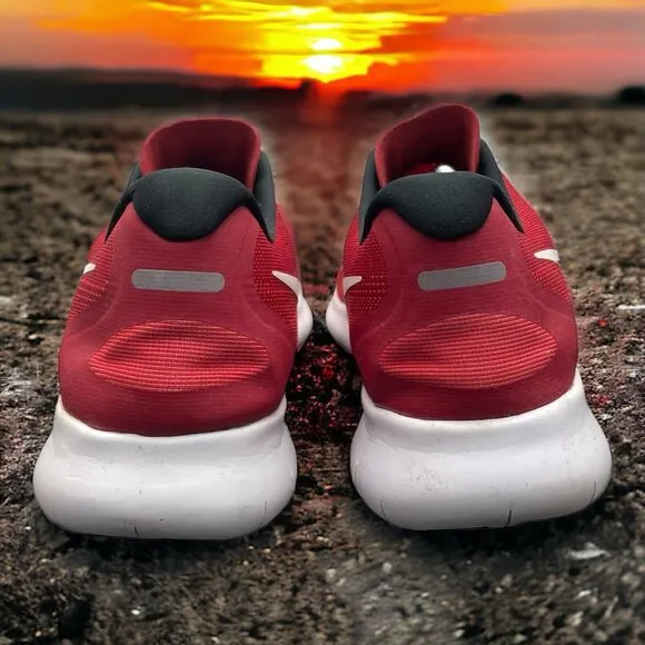 Nike Free RN Run Classic Red Running Gym Shoes Mens 12 Fast Shipping
