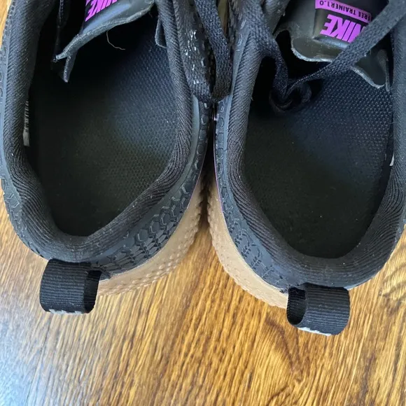Nike Free Trainer 1.0 Black Purple Men's Sz 12.5 Black Gum Athletic Shoes Gym