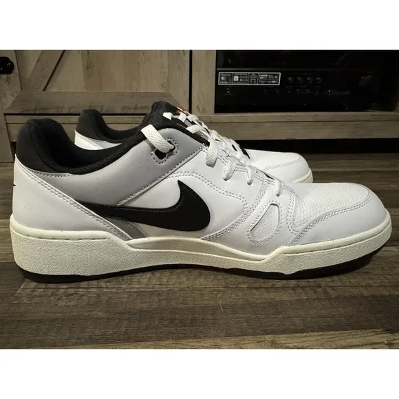 Nike Full Force Low Men's Basketball Shoe Athletic Sneakers White Trainer #2101