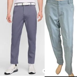 Nike Golf Men’s Dri Fit Chino Slim Fit Golf Gray / Blue Pants 36