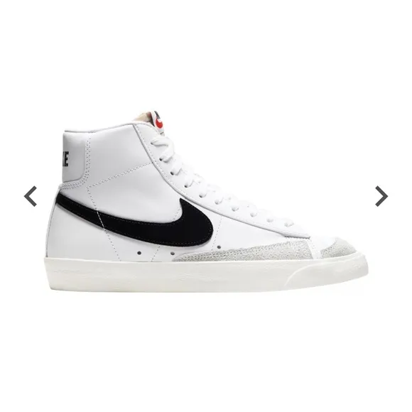 Nike High Top White and Black Blazers