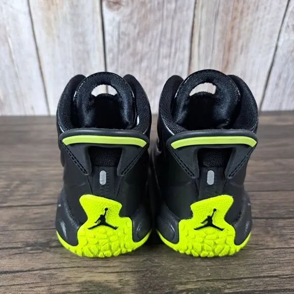 Nike Jordan Drip 23 Toddler Pull On Rain Boots Black Green Kids Sz 6 C (NWOB)