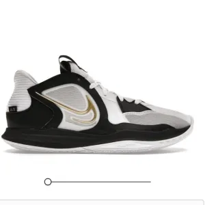 Nike Kyrie Low 5 basketball shoes white black metallic gold size 13