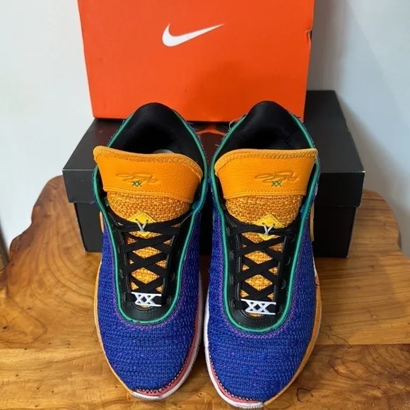 Nike LeBron 20 Grade School Racer Blue Purple Basketball Sneakers Shoes Footwear