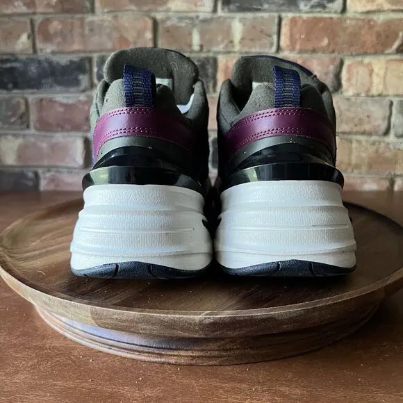 Nike M2K Tekno Midnight Navy Bordeaux Sequoia AV4789-401 Shoes Men's Size 11