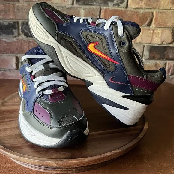 Nike M2K Tekno Midnight Navy Bordeaux Sequoia AV4789-401 Shoes Men's Size 11