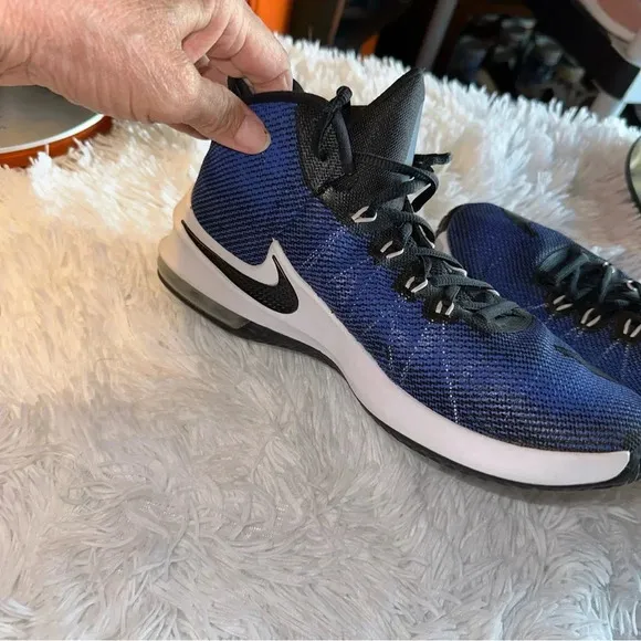 Nike Men's Air Max Infuriate Sneakers Size 8 Mid Royal Blue Black AA4438-004