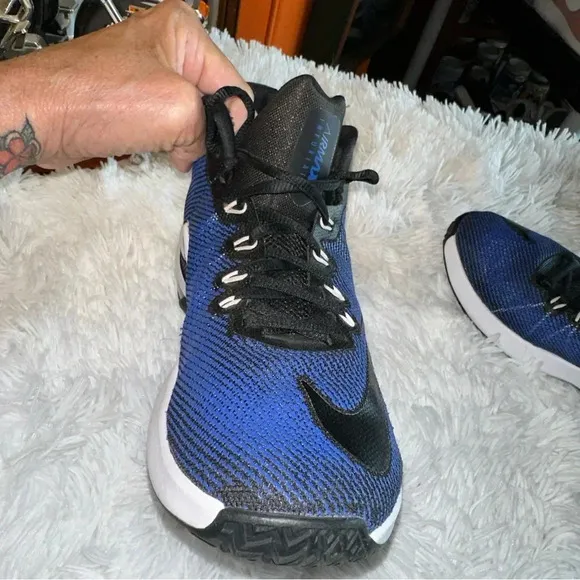 Nike Men's Air Max Infuriate Sneakers Size 8 Mid Royal Blue Black AA4438-004
