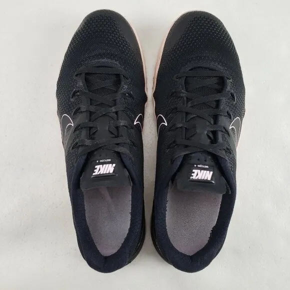 Nike Metcon 4 Training Shoes Mens 9.5 Black Pink Cross Fit Sneaker AH7453-011