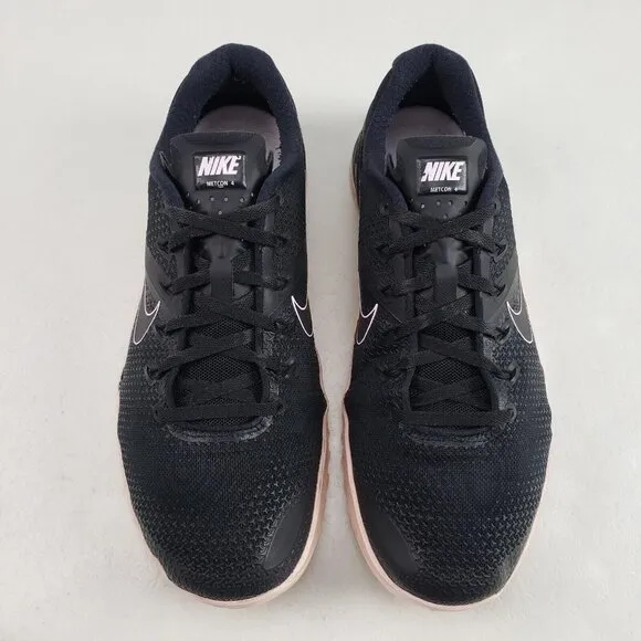 Nike Metcon 4 Training Shoes Mens 9.5 Black Pink Cross Fit Sneaker AH7453-011