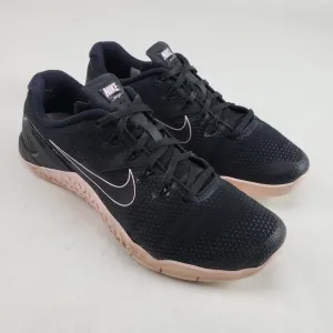 Nike Metcon 4 Training Shoes Mens 9.5 Black Pink Cross Fit Sneaker AH7453-011