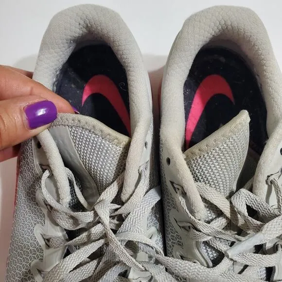 Nike Metcon 5 Grey Pink Cross Training Weightlifting Crossfit Shoe Womens Size 9
