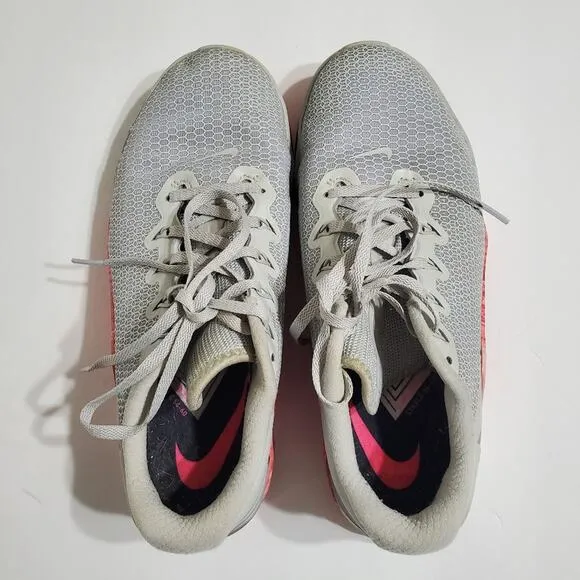 Nike Metcon 5 Grey Pink Cross Training Weightlifting Crossfit Shoe Womens Size 9