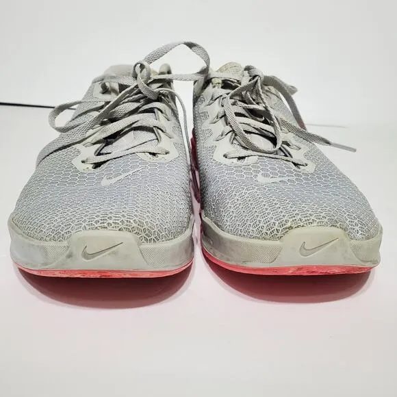 Nike Metcon 5 Grey Pink Cross Training Weightlifting Crossfit Shoe Womens Size 9