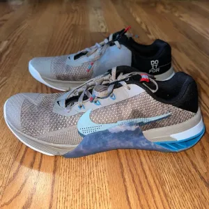 Nike Metcon 7 AMP Stone Blue Athletic Training Sneakers DM0259-001 Mens Size 10