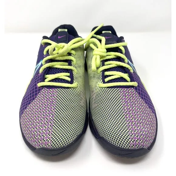NIKE Metcon 8 Women Trainers, Deep Purple Barely Volt, Size 9