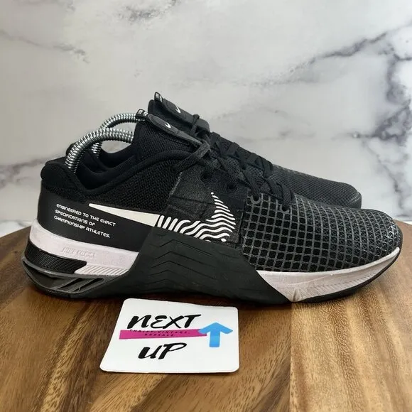 Nike Metcon 8 Women's Size 9 'Black Dark Smoke Grey' Gym Shoes DO9327-001