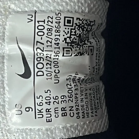 Nike Metcon 8 Women's Size 9 'Black Dark Smoke Grey' Gym Shoes DO9327-001