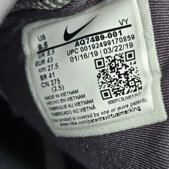 Nike Metcon Sport Shoes Men's 9.5 Gray Athletic Training Gym Workout Sneakers