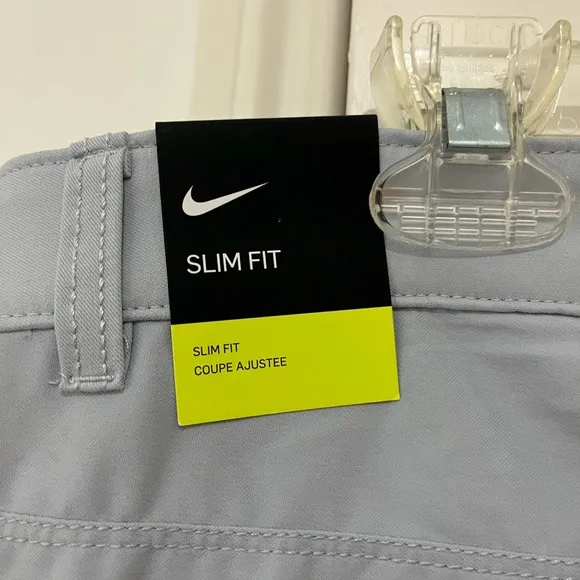 Nike NWT Dri-Fit Slim Fit Dress Mens Light Blue Pants size 33x30
