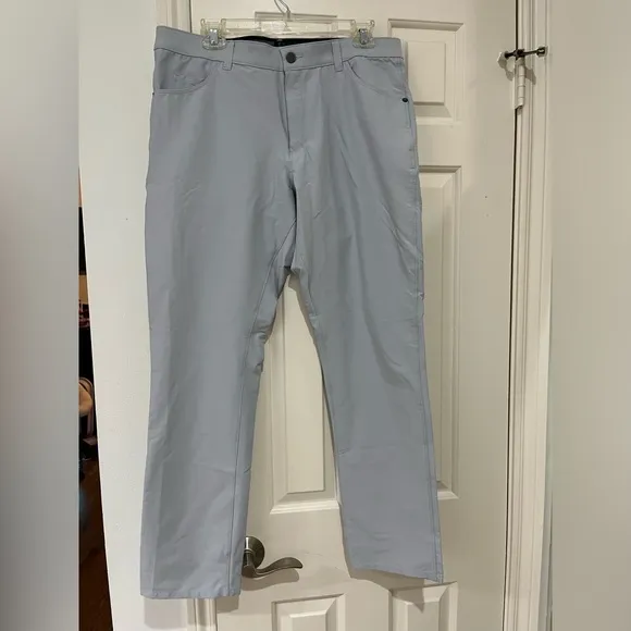 Nike NWT Dri-Fit Slim Fit Dress Mens Light Blue Pants size 33x30