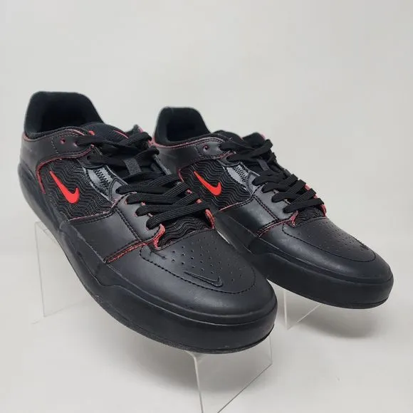 Nike SB Skateboarding Shoes Mens 9.5 Black Ishod Wair Premium Logo Lace Up