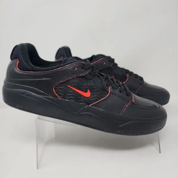 Nike SB Skateboarding Shoes Mens 9.5 Black Ishod Wair Premium Logo Lace Up