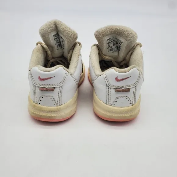Nike Shoes Baby 7C Girl Gym Sneaker White Pink #309828-161 Vintage